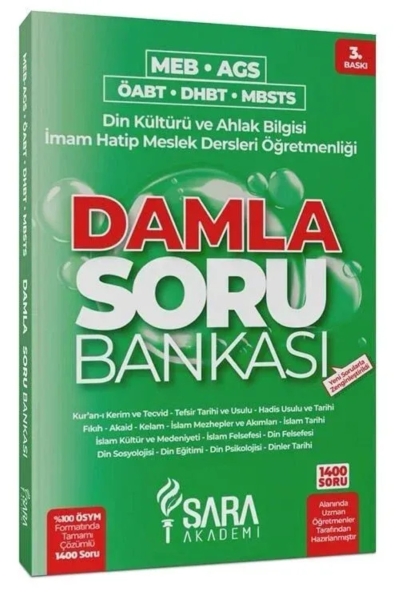 ÖABT MEB-AGS DHBT MBSTS Din Kültürü ve Ahlak Bilgisi Damla Soru Bankası Çözümlü Fotokopinci -