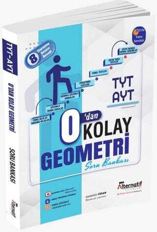 Alternatif Yayınları TYT-AYT 0'dan Kolay Geometri Soru Bankası Fotokopinci -