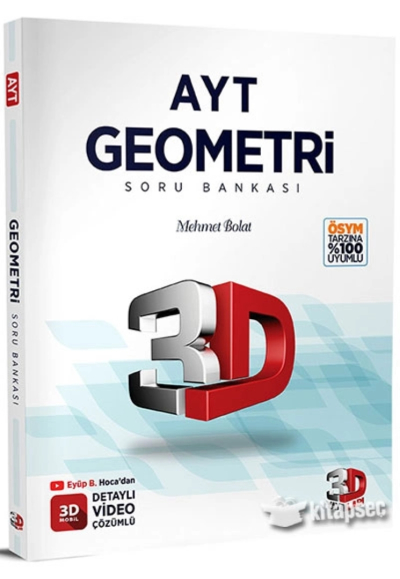 AYT 3D Geometri Tamamı Video Çözümlü Soru Bankası Fotokopinci -
