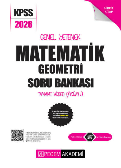 MATEMATİK 2026 KPSS Genel Yetenek Genel Kültür Soru Bankası Modüler Çözümlü Pegem Akademi Yayınları Fotokopinci -