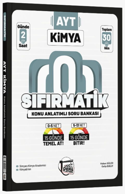 AYT Kimya Sıfırmatik Konu Anlatımlı Soru Bankası Ders Platosu Fotokopinci -