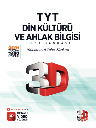 3D TYT Din Kültürü ve Ahlak Bilgisi Soru Bankası Fotokopinci -