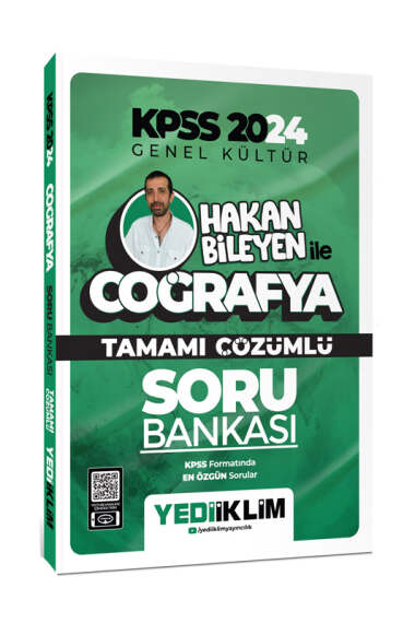 2024 KPSS Hakan Bileyen ile Coğrafya Tamamı Çözümlü Soru Bankası Fotokopinci -