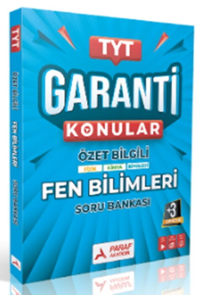 TYT Fen Bilimler Garanti Konular Soru Bankası Paraf Yayınları Fotokopinci -