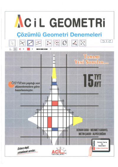 TYT AYT Acil Geometri 15 Çözümlü Denemeleri Fotokopinci -