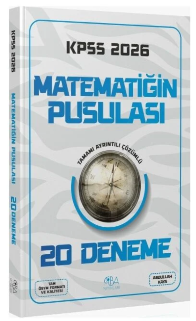 2026 KPSS Matematik Matematiğin Pusulası 20 Deneme CBA Yayınları Fotokopinci -
