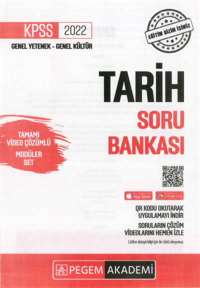 TARİH SORU BANKASI ÇÖZÜMLÜ SORU BANKASI MODÜLER SET Fotokopinci -