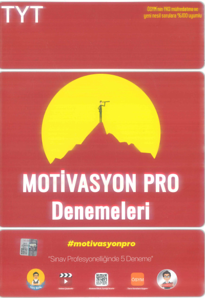 TYT MOTİVASYON PRO DENEMELERİ 5 ADET Fotokopinci -
