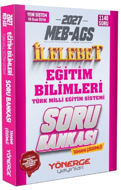 MEB AGS Eğitim Bilimleri ve Türk Milli Eğitim Sistemi İlelebet Soru Bankası Yönerge Yayınları