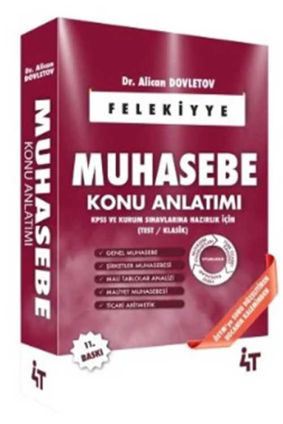 KPSS A Grubu Muhasebe Felekiyye Konu Anlatımı 11. Baskı 4T Yayınları Fotokopinci -