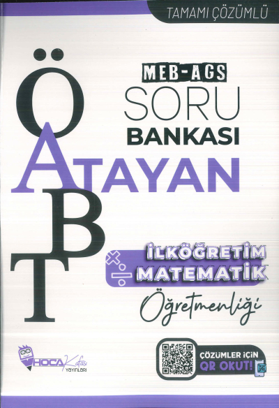 2025 ÖABT MEB-AGS İlköğretim Matematik Öğretmenliği Atayan Soru Bankası Çözümlü Hoca Kafası Yayınları