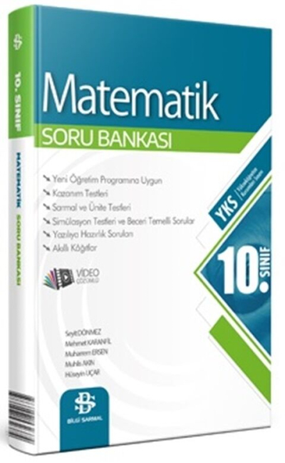 10. Sınıf Matematik Soru Bankası Video Çözümlü Bilgi Sarmal Yayınları Fotokopinci -