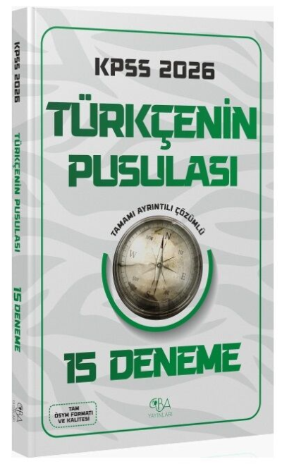 2026 KPSS Türkçenin Pusulası 15 Deneme CBA Yayınları Fotokopinci -