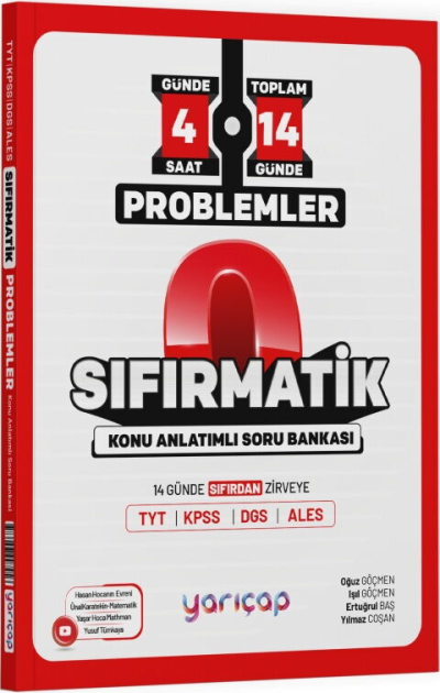 Problemler Sıfırmatik Konu Anlatımı Soru Bankası YarıÇap Yayınları Fotokopinci -