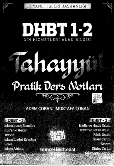 TAHAYYÜL PRATİK DERS NOTLARI DHBT 1-2 Fotokopinci -