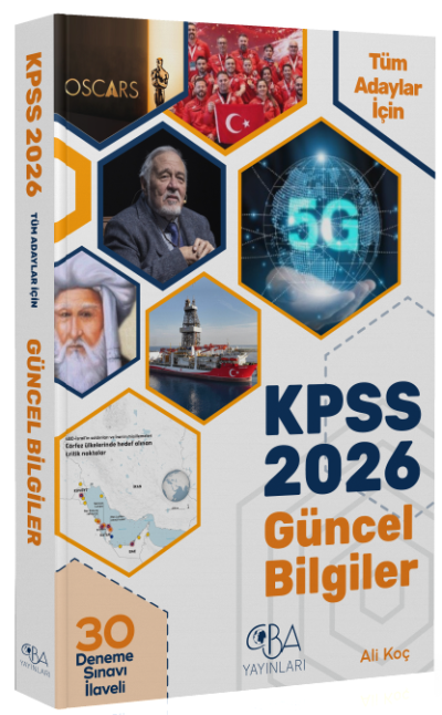 2026 KPSS Güncel Bilgiler Konu Anlatımı (30 Deneme İlaveli) CBA Yayınları Fotokopinci -