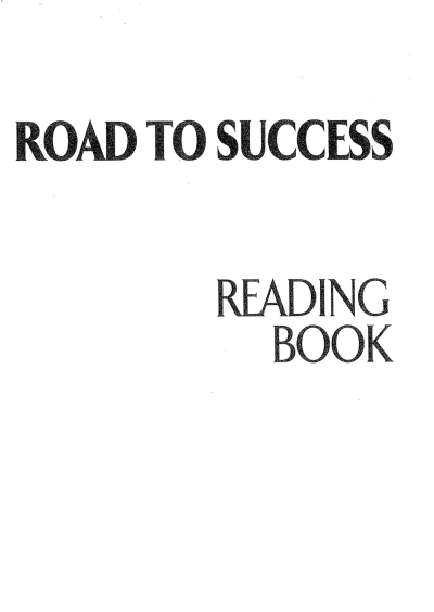 ROAD TO SUCCESS READING BOOK Fotokopinci -