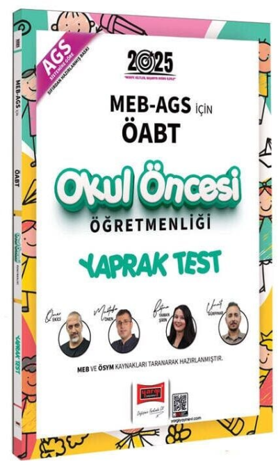 2025 MEB AGS İçin ÖABT Okul Öncesi Öğretmenliği Yaprak Test Yargı Yayınları