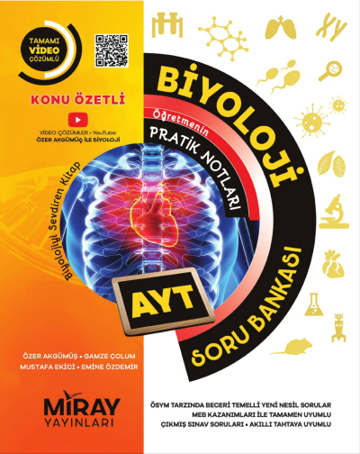 AYT Biyoloji Soru Bankası Miray Yayınları Fotokopinci -