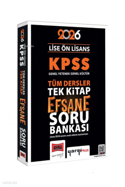 2026 KPSS Lise Ön Lisans Efsane Soru Bankası Tek Kitap Yargı Yayınları Fotokopinci -