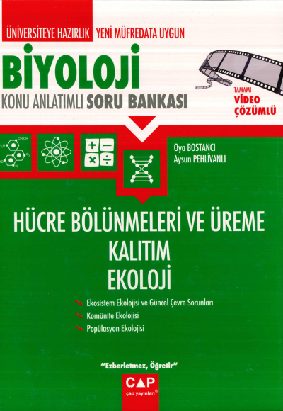 TYT-AYT BİYOLOJİ HÜCRE BÖLÜNMELERİ ÜREME KALITIM EKOLOJİ ANLATIMLI SORU BANKASI Fotokopinci -