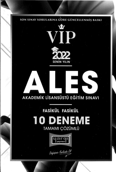 VİP ALES FASİKÜL FASİKÜL 10 DENEME ÇÖZÜMLÜ Fotokopinci -