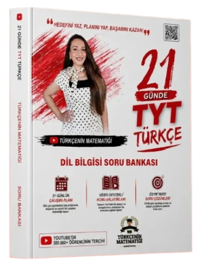 Türkçenin Matematiği TYT 21 Günde Türkçe Dil Bilgisi Soru Bankası Gamze Özdin Türkçenin Matematiği Yayınları Fotokopinci -