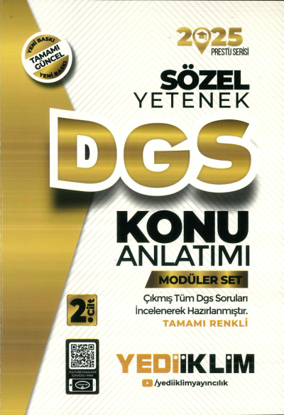 YEDİİKLİM DGS SÖZEL KONU ANLATIM 2025 Fotokopinci -