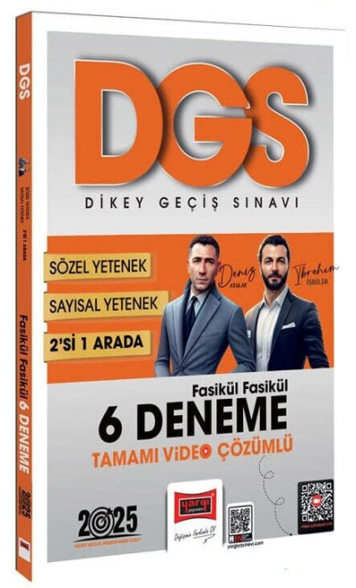 2025 DGS Sayısal-Sözel 2'si Bir Arada Fasikül Fasikül 6 Deneme Tamamı Video Çözümlü Yargı Yayınları Fotokopinci -