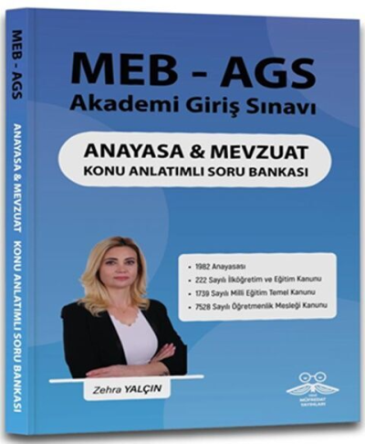 2025 MEB-AGS Anayasa ve Mevzuat Konu Anlatımlı Soru Bankası - Zehra Yalçın Yeni Müfredat Yayınları Fotokopinci -