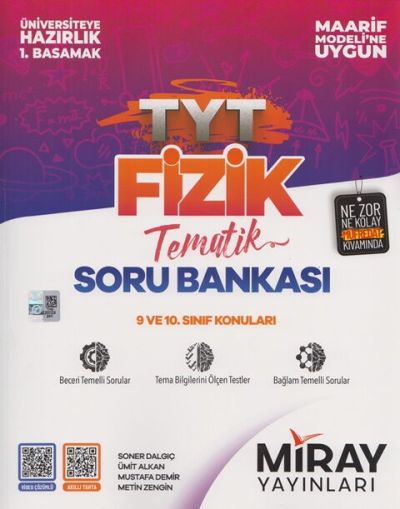 TYT Fizik Maarif Model Tematik Soru Bankası Miray Yayınları Fotokopinci -