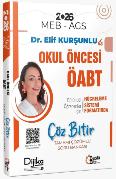 2026 ÖABT MEB-AGS Okul Öncesi Öğretmenliği Çöz Bitir Soru Bankası Çözümlü Dijika Yayınları Fotokopinci -