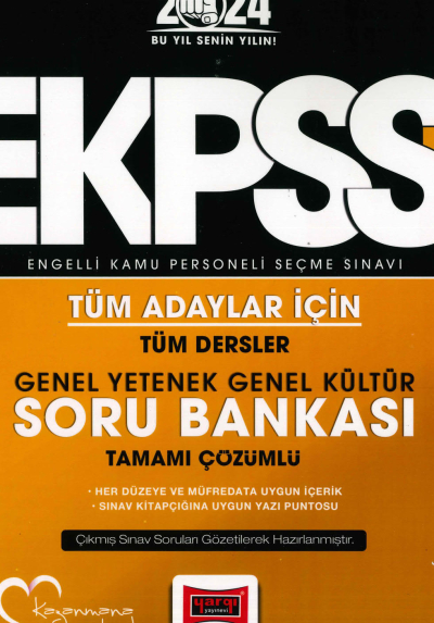 E-KPSS TÜM DERSLER TEK KİTAP SORU BANKASI TAMAMI ÇÖZÜMLÜ Fotokopinci -
