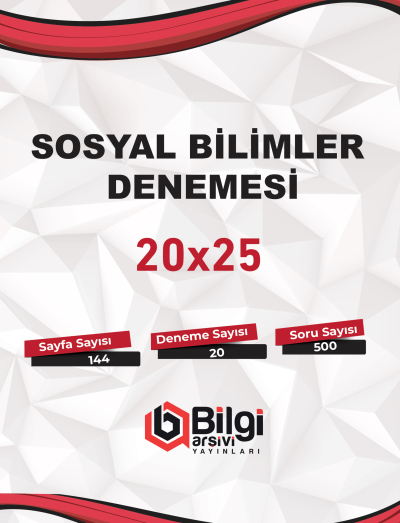 TYT Sosyal Bilimler Denemesi 20x25 Bilgi Arşivi Fotokopinci -