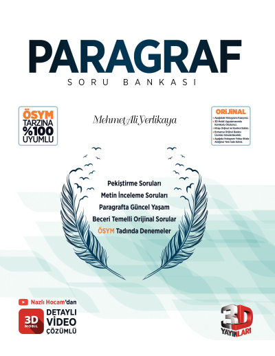3D Paragraf Soru Bankası Fotokopinci -