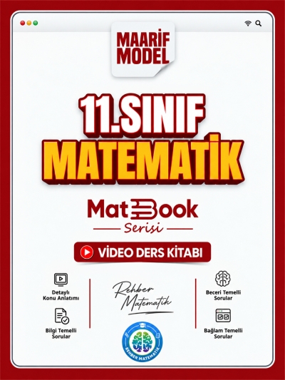 11. Sınıf Matematik Matbook Maarif Model Video Ders Kitabı Rehber Matematik