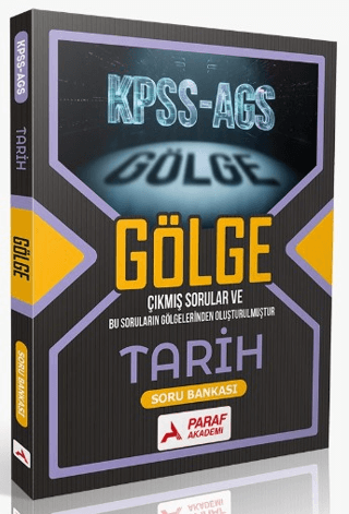 2026 KPSS MEB AGS Tarih Gölge Soru Bankası Paraf Yayınları Fotokopinci -