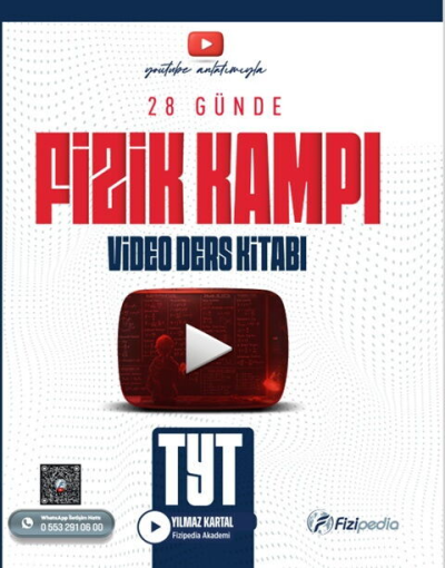 TYT Fizik 28 Günde Video Ders Kitabı Fizipedia Yayınları Fotokopinci -