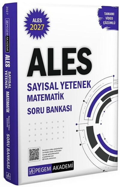 2027 ALES Sayısal Yetenek Matematik Tamamı Video Çözümlü Soru Bankası Pegem Akademi Yayıncılık Fotokopinci -