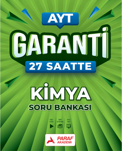 AYT Garanti 27 Saatte Kimya Soru Bankası Paraf Akademi