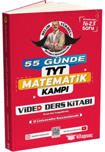 55 Günde TYT Matematik Kampı Video Ders Kitabı Bıyıklı Matematik Fotokopinci -