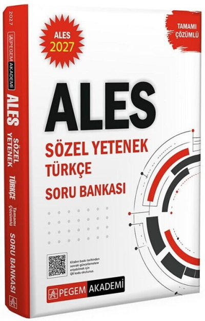 2027 ALES Sözel Yetenek Türkçe Tamamı Çözümlü Soru Bankası Pegem Akademi Yayıncılık Fotokopinci -