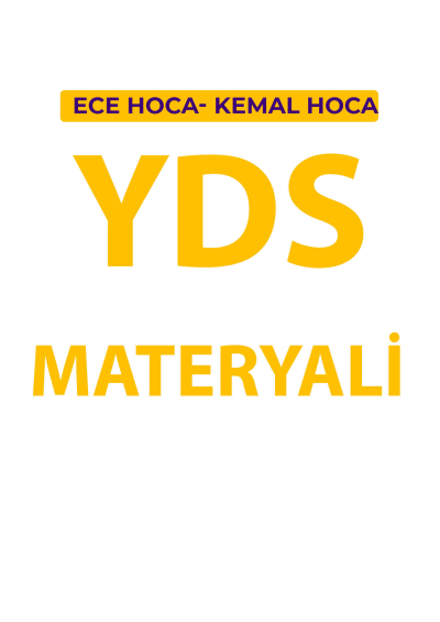 YDS MATERYALİ Fotokopinci -