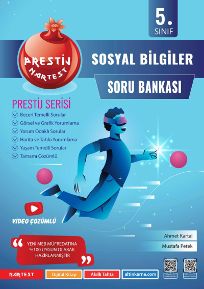 5. Sınıf Prestij Sosyal Bilgiler Soru Bankası Nartest Yayınevi Fotokopinci -