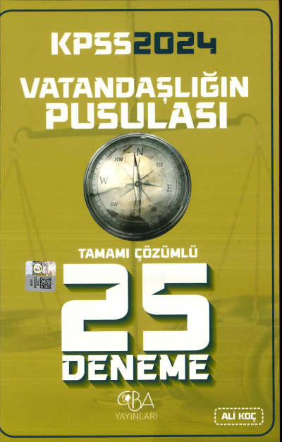 2024 KPSS Vatandaşlığın Pusulası 25 Deneme Fotokopinci -