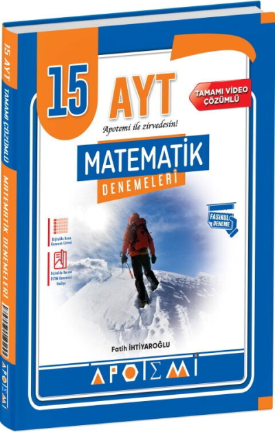 AYT Matematik 15 Çözümlü Deneme Apotemi Yayınları Fotokopinci -