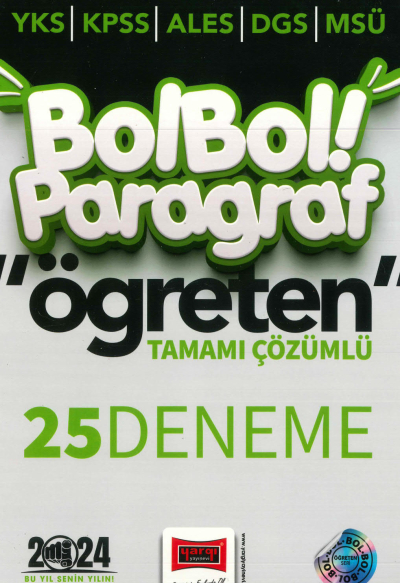BOL BOL PARAGRAF ÖĞRETEN 25 DENEME TAMAMI ÇÖZÜMLÜ Fotokopinci -