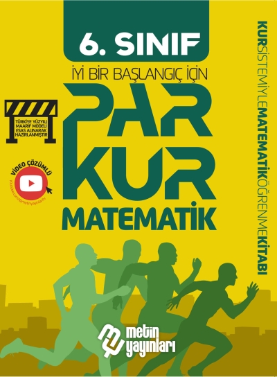 6. Sınıf Parkur Matematik Öğrenme Kitabı Metin Yayınları Fotokopinci -