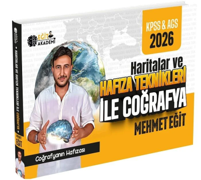 2026 MEB AGS KPSS Mehmet Eğit Haritalar ve Hafıza Teknikleriyle Coğrafya Eğit Akademi Fotokopinci -