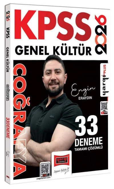 2026 KPSS Coğrafya 33 Deneme Çözümlü Engin Eraydın Yargı Yayınları Fotokopinci -
